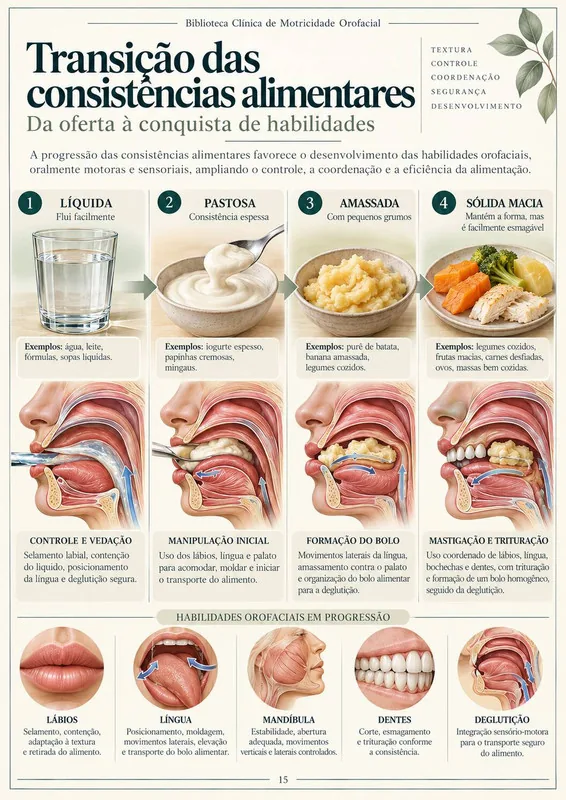 Transição das consistências alimentares